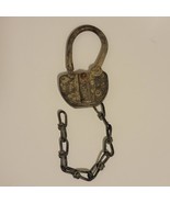 Antique Adlake Large 5&quot; Padlock on a 10&quot; Chain - PAT. 2040482 * NO KEY - $55.35 CAD
