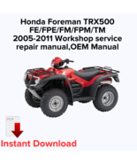 Honda Foreman TRX500FE/FPE/FM/FPM/TM 2005-2011 Workshop service repair m... - $27.36 CAD