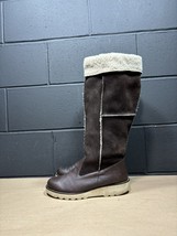 Sanita Boots Brown Leather Tall Sheepskin  Lined Winter Women’s Sz 9.5 / 41 - £31.84 GBP
