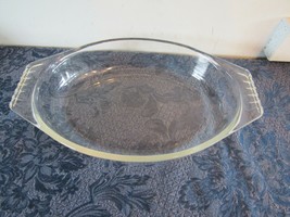 Vtg Pyrex Clear Glass Oval Roaster #088   3 Quart - £22.62 GBP