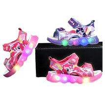 My Little Pony Girls Sandals Open-Toe Light-Up Toddler Home Shoes Kids F... - $26.50