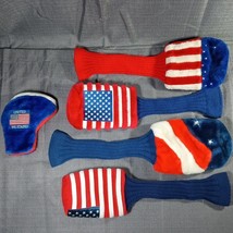 Lot of 5 Golf Club Head Covers - USA 4th Of July Patriotic America Stars... - £27.50 GBP