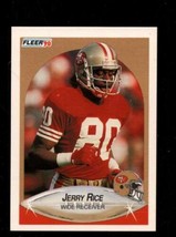 1990 FLEER #13 JERRY RICE NMMT 49ERS HOF - $5.39