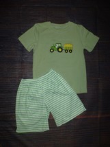 NEW Boutique Haybale Farm Tractor Boys Shorts Outfit Set - £10.86 GBP