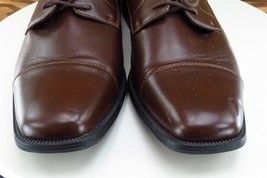 Alfani Shoes Sz 11 M Brown Derby Oxfords Leather Men adam - £30.83 GBP