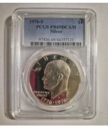 1976s ONE DOLLAR 40%**SILVER**PROOF PCGS PR69AM SILVER*IKE*EISENHOWER COIN - $64.35