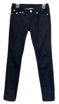True Religion Low Rise Dark Wash 5-Pocket Skinny Jeans sz 26 - £20.33 GBP