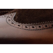 The Albus Brown Leather & Suede Double Strap Monk Brogue Men Boot image 3