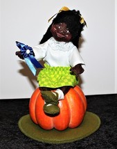Annalee Patsy&#39;s Prize Pumpkin 1998 African American Mobiltee 8” Plush Doll - £31.93 GBP