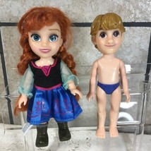 Disney Frozen Princess Anna Kristoff 6” Dolls Jointed Figures Lot Of 2 - £9.33 GBP