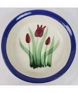 Vintage Tulip Stoneware Deep Dish Pie Plate Dish Bowl 10.5 Inch Round - $21.00