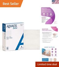 Extra 4"x5" Hydrofiber Absorbant Dressing for Moderate to Highly Exuding... - $93.91