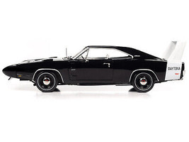 1969 Dodge Charger Daytona X9 Black w White Interior Tail Stripe American Muscle - £86.38 GBP