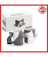 Elegant Kissing Cat Coffee Mug Set - Break-Resistant 12oz for Cat Lovers - $40.58