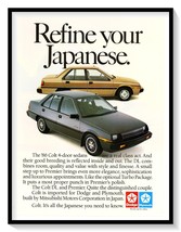 1986 Dodge Colt Plymouth Car Print Ad Vintage Magazine Advertisement Gra... - $9.70