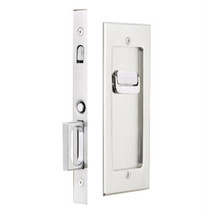 1.75 in. Modern Rectangular Privacy Pocket Door Mortise Lock Satin Nickel - $290.11