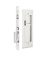 1.75 in. Modern Rectangular Privacy Pocket Door Mortise Lock Satin Nickel - $290.11