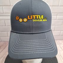Doo Little Trailer Mfg Co SnapBack Grey White Mesh Trucker Cobra Ball Cap - $11.40