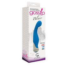 Curve Toys Gossip Blair Waterproof Silicone G-Spot Vibrator Azure - £35.13 GBP