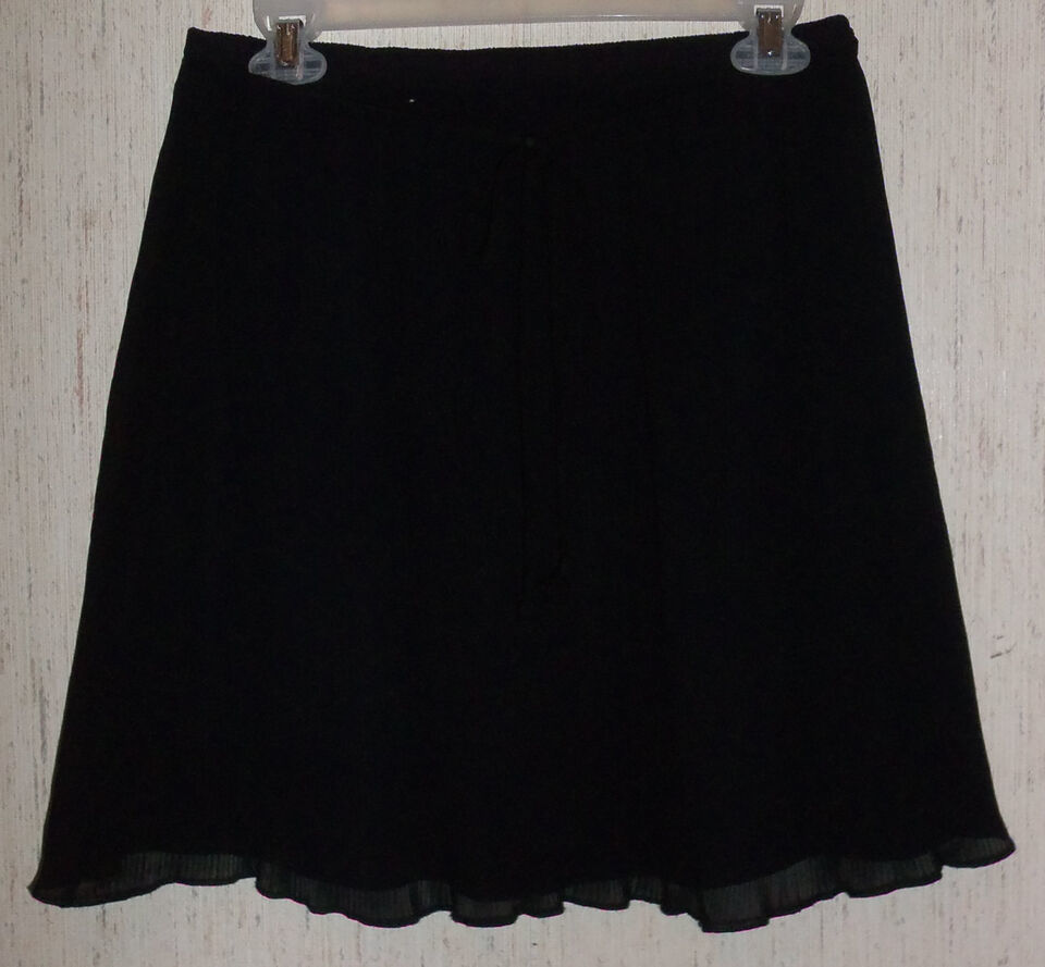 EXCELLENT WOMENS maurices FLIRTY LINED BLACK MICRO PLEATED SKIRT SIZE S - $23.33