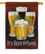 Its Beer Oclock House Flag 28 X40 Double-Sided Banner - £29.55 GBP