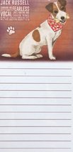 Jack Russell Dog Magnetic Note Memo Pad - fearless vocal - $6.38