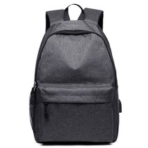  usb charging canvas backpack school bags for teenagers boy girls large capacity travel thumb200