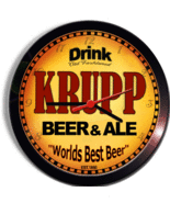 KRUPP BEER and ALE BREWERY CERVEZA WALL CLOCK - $29.99