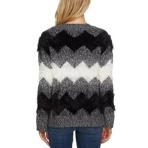 NWT Womens Size XS Cece by Cynthia Steffe Zigzag-Striped Mixed-Media Sweater - £23.11 GBP