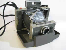 Polaroid 340 Folding Automatic Land Camera Vintage 1960s With Timer And Strap - £21.86 GBP