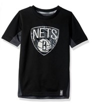 NBA Kids Boys &quot;Assist Short Sleeve Shooter&quot; Tee Brooklyn Nets -Black -Sm... - £6.68 GBP