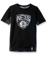 NBA Kids Boys &quot;Assist Short Sleeve Shooter&quot; Tee Brooklyn Nets -Black -Sm... - £6.67 GBP