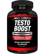 Arazo Nutrition TestoBoost Test Booster Supplement - Potent &amp; Natural He... - $59.89 CAD