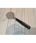 Ekco Pizza Cutter #4 Blade 2 5/8&quot; Diameter 8&quot; USA Stainless Steel Black - £7.85 GBP