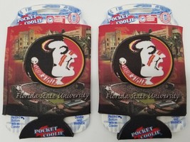 One(1) Pair Florida State Seminoles Beer Pop Can Coozies Koozies Insulators USA - £8.73 GBP