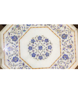 18 &quot;Octogonal Marble table top Inlay pietra Dura Home garden center coff... - $1,100.00