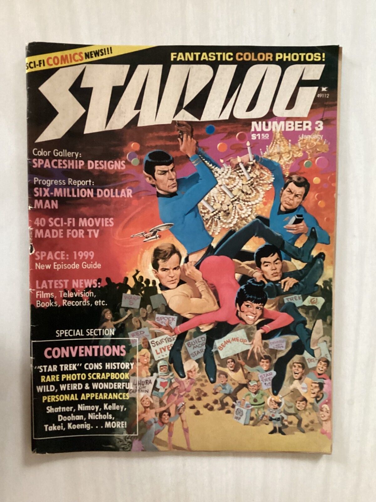 Primary image for STARLOG #3 - January 1977 - SPACE 1999, THE SIX MILLION DOLLAR MAN, STAR TREK
