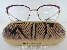 Dana Buchman Mrs. Gordon (Fuschia) 53-16-140 Titanium Eyeglass Frames - £18.72 GBP