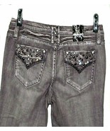 GRACE in USA Jeweled Pocket Bling Size 3 Jean Capris Low Rise 29 x 19 1/2&quot; - $14.95