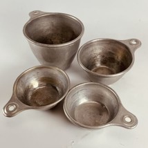 Ekco Aluminum Measuring Cups Nesting VTG Set 4pc Tab Handle Farmhouse USA - $15.63