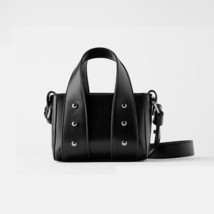Fashion Punk Style Rivet Mini Handbag 2022 New   Leather Small Shoulder Crossbod - £33.97 GBP