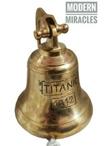 6&quot; Nautical Solid Brass London Hanging Maritime Ship Bell Titanic 1912 WallDecor - £30.62 GBP