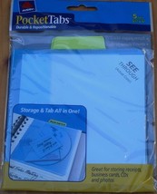 Avery Pocket Tabs - New In Package - 5 Tabs - Durable 7 Repositionable - Handy - £5.45 GBP