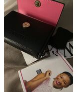 Credit Card LEATHER F&W Style Smooth Black  Wallet New Authentic - $24.27