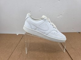 Nike Women Sz 6 Court Vision Low Triple White Sneakers Trainers Shoes CD... - $32.29