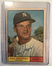 Bill Skowron (d. 2012) Signed Autographed 1961 Topps Baseball Card - New York Ya - £12.05 GBP