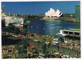Postcard Circular Quay Overseas Terminal Opera House Sydney Australia - £1.74 GBP