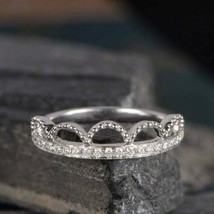 Eternity Engagement Wedding Band 14K White Gold Over 1.5CT Lab Created  Diamond - £73.45 GBP