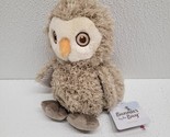 Bunnies By The Bay Plush Blink Owl 7&quot; Stuffed Animal Brown Woodland Bird... - $24.65