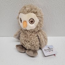 Bunnies By The Bay Plush Blink Owl 7&quot; Stuffed Animal Brown Woodland Bird... - £19.47 GBP